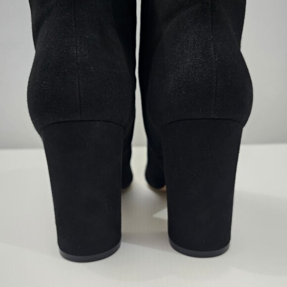 Marc Fisher Ulani Ankle Bootie Womens 10 Black Suede Block Heel Pointed Toe - Picture 8 of 15